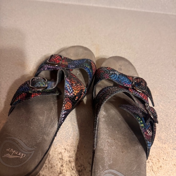 Dansko Multicolor Wedge Sandals eu 39 size 8.5 - Picture 2 of 6